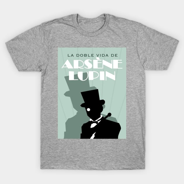 Arsene Lupin Maurice Leblanc T-Shirt by Lazarakos